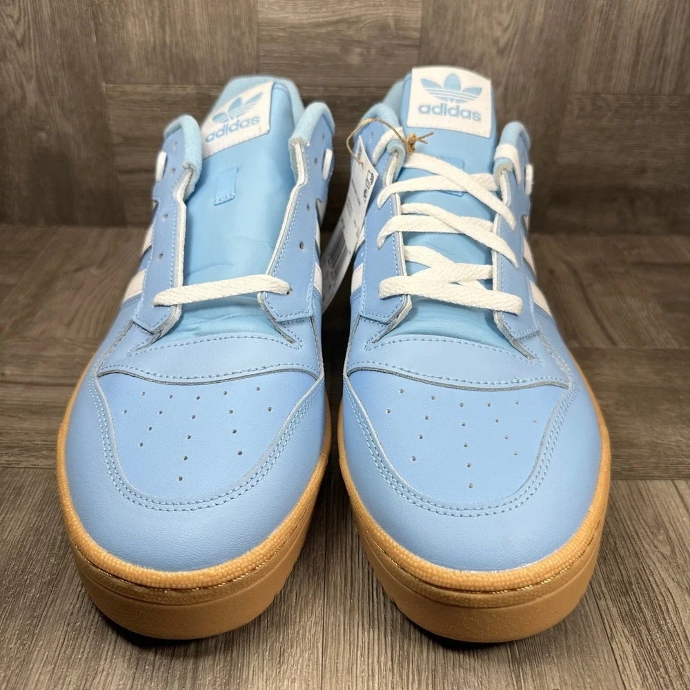 Adidas Rivalry Low Mens 13 Blue Leather Gum Sole Retro Basketball NEW JH7149
